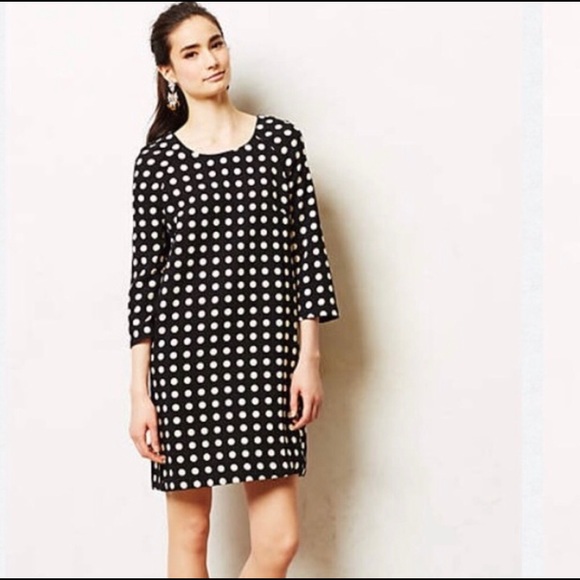 Anthropologie Dresses & Skirts - Anthropologie Lili Wang Polka dot Shift Dress💋